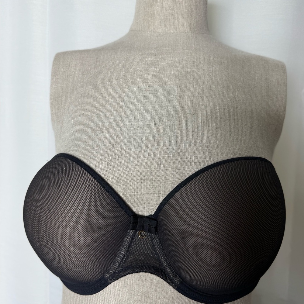 Chantelle Vous et Moi Black Strapless Bra 36D
